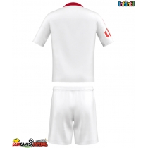 Camisa de Futebol Sevilla Equipamento Principal Infantil 2025-26 Manga Curta (+ Calças curtas)